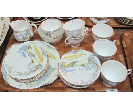 Twenty-one piece Royal Albert 'Rosedale' tea service.(B.P. 24% incl. VAT) 