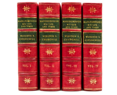 Churchill (Sir Winston Spencer) Marlborough: His Life and Times, 4 vol., first edition, maps and plates, occasional foxing, s