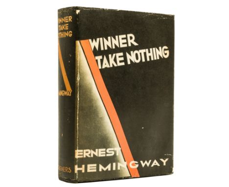 Hemingway (Ernest) Winner Take Nothing, first edition, first issue with publisher's "A" to copyright p., and missing 'T' from