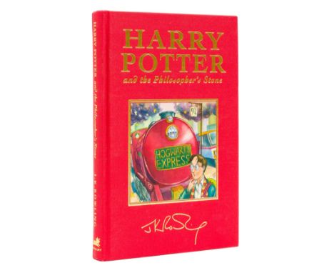 Rowling (J.K.) Harry Potter and the Philosopher's Stone, first deluxe edition, first printing, original cloth with mounted co