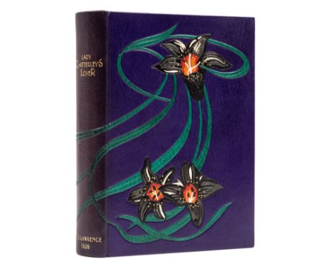 Lawrence (D.H.) Lady Chatterley's Lover, first edition, number 286 of 1000 copies signed by the author, purple morocco gilt b