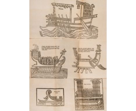 Ancient naval history.- Ryves (Sir Thomas) Historia naualis antiqua, libris quatuor, second edition, folding woodcut plate, w