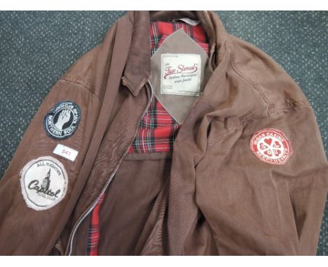 A Vintage 'harrington' Jacket, with Northern Soul Patches including Wigan casino and The Torch