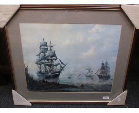 A print, galleons