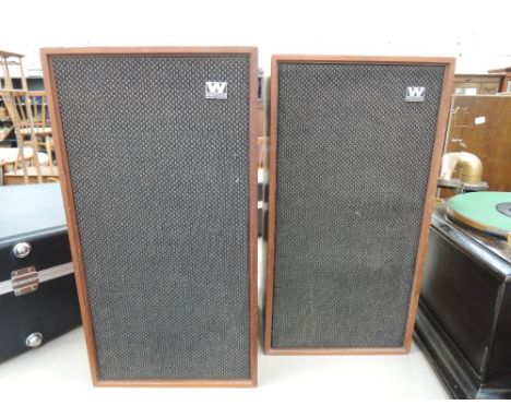 A pair of vintage Wharfedale speakers