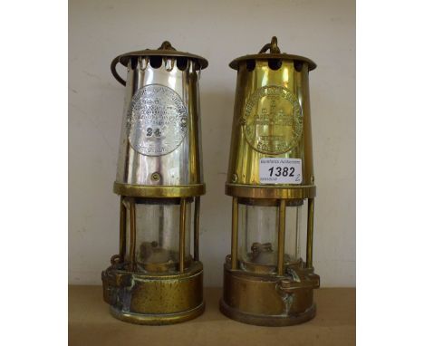 An Eccles miner's lamp; a Prestwich's patent miner's lamp (2)