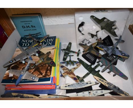 A scale model aeroplane, Memphis Belle B-17F, boxed; other military WWII scale models of planes North American Mustang, Hawke