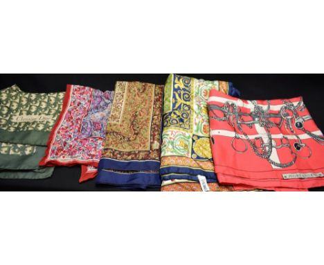Ladies Accessories - silk scarves, including Hermes Mors & Filets, Christian Dior, Liberty, etc.