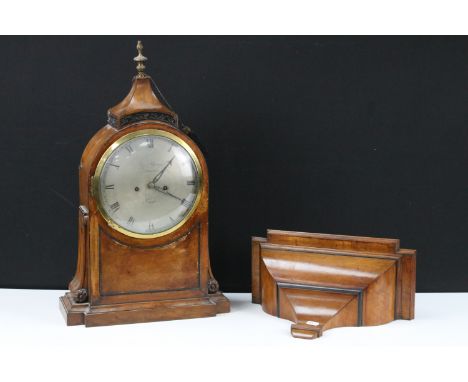 Early 19th Century George IV mahogany cased two train mantle clock by George Yonge Of The Strand (London), with silvered meta