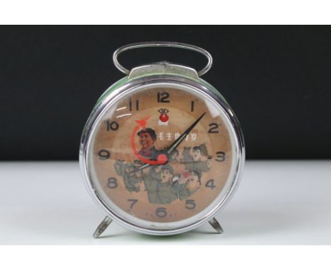 A Chinese communist propaganda alarm clock. 