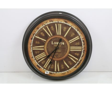 Large Louvre France wall clock 