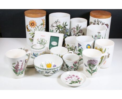 Collection of Port Meirion 'Botanic Garden' to include mugs, storage jars, soap dispensers, jugs, dishes, etc (3 boxes)