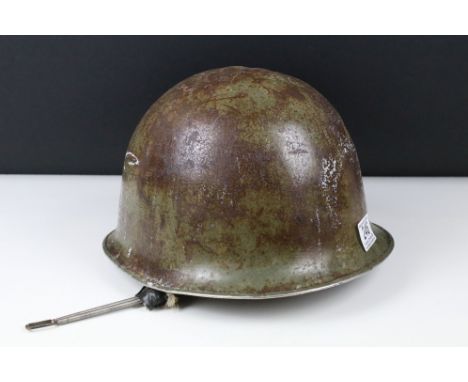 A British military world war two era Mk.V turtle helmet. 