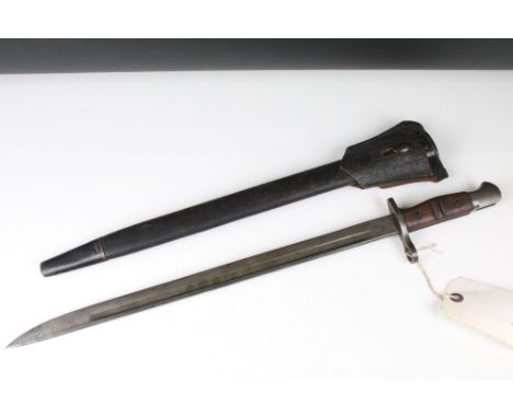 A Lee Enfield 1907 pattern .303 rifle bayonet, marked Remington U.S.