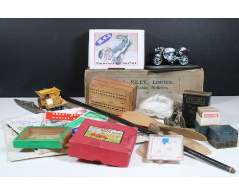 Collection of mixed collectables to include boxed Trix TTR 5/603 Open Wagon High Side, Dinky Supertoys Muir Hill Dumper, boxe