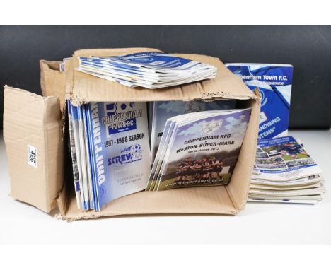 Large collection of mostly early 21st Century Chippenham Town Football Club programmes, together with a selection of Chippenh