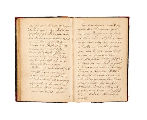 ƟThe Saga of Nikulás Leikara, and the Saga of Hermann and Jarlmann, two riddarasögur (knight’s sagas), in Old Norse, decorate