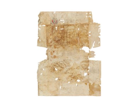 Dante Alighieri, Commedia: Inferno X, 1-90, in Tuscan Italian, single leaf from a decorated manuscript on parchment [Italy (p