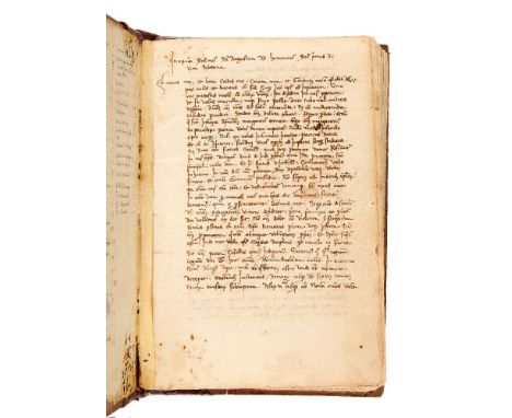 ƟPseudo-Augustine of Hippo, Sermones ad heremitas, in Latin, manuscript on paper [Italy (probably Lombardy), dated 2 January 