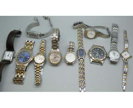 A collection of Rotary and Seiko wristwatches 