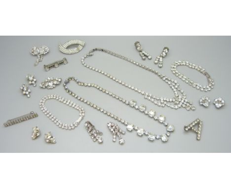 Vintage paste set jewellery 