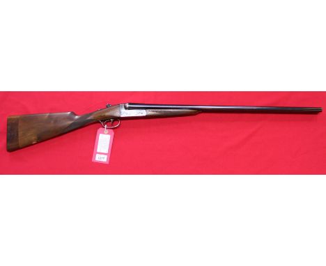 An A.Y.A. 20 bore ejector side-by-side shotgun with 27" barrels and very good bores, a very clean example, N.B. stock has had