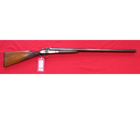 A 12 bore Magnum side-by-side hammer shotgun by Marco, 29 1/2" barrels marked 'English Steel Works Sheffield', Serial No.1483