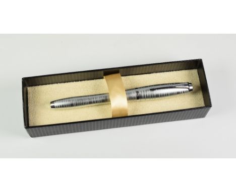 MODERN SILVER-BLUE PEARL PARKER URBAN PREMIUM ROLLERBALL PEN in original box