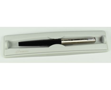 MODERN BLACK PARKER JOTTER DEMONSTRATOR FOUNTAIN PEN with clear section &amp; in original box