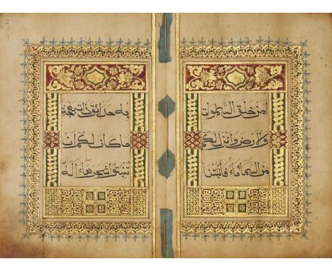 Juz 20 of a Chinese Qur'an, China 18th century, Surah an-Naml (27), v.60 to sura al-‘Ankabūt (29), v.44, Arabic manuscript on