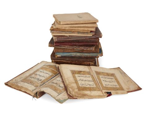 A study collection of Chinese Qu'ran juz, China, 17th-19th century, Arabic manuscript on paper, many with loose folios, some 