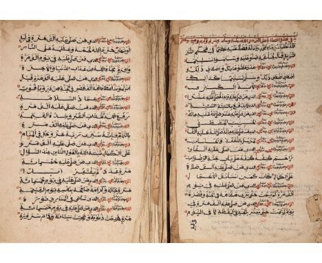 Two prayer volumes, Sub-Saharan East Africa, probably Ethiopia or Yemen, second half 19th /first half 20th centuryTwo volumes