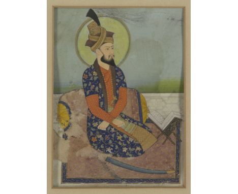 PROPERTY FROM AN IMPORTANT PRIVATE COLLECTIONA portrait of the Mughal Emperor Humayun (1508-1556), North India, circa 1780, o