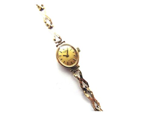 ROTARY, A LADYS GOLD MECHANICAL BRACELET WATCH 6g gross excluding the movement, cased