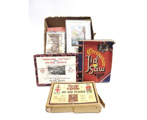 TEN ASSORTED JIGSAW PUZZLES  including a Chad Valley for the G.W.R. 'Britain's Mightiest', each boxed (none checked for compl