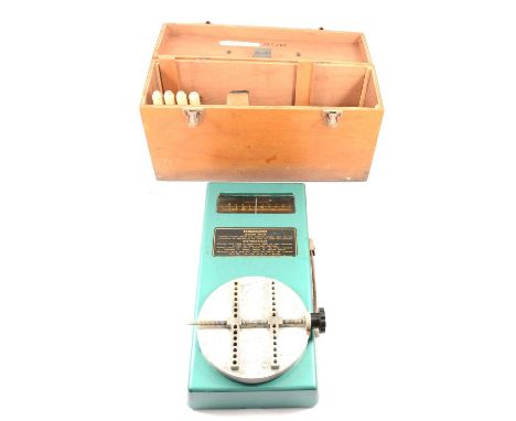 Torquemaster closure meter; calipers; and other tools.
