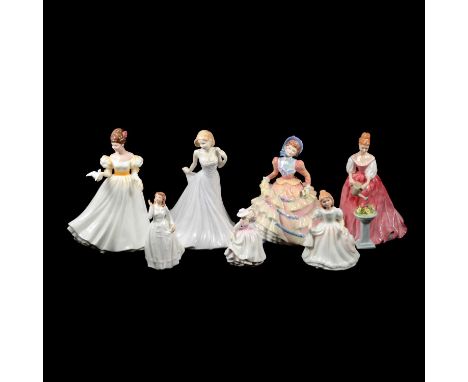 Twelve Royal Doulton lady figures, including, HN3365, HN3601, HN3703, HN3850, HN3600, HN3292, HN3369, HN4320, HN3609, HN3875,