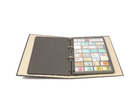 Collection of stamps and First Day Covers, in three ring binder albums, a file box and folder.