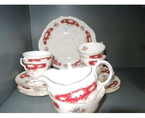 A part tea service by Queen Anne fine bone China