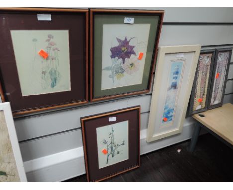 A selection of botanical prints after Petunia Walberswick