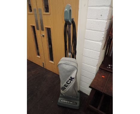 A vintage Oreck vacuum cleaner