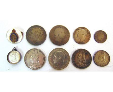 COINS - ASSORTED GREAT BRITAIN &amp; OTHER  comprising Victoria (1837-1901) crowns, 1845 (VIII) and 1889; Victoria double-flo