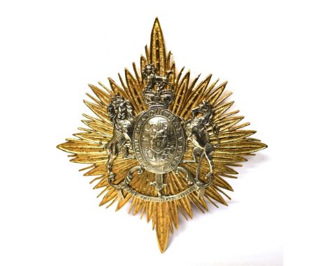 A FIRST (GRENADIER) REGIMENT OF FOOT GUARDS OFFICER'S SHAKO BADGE , 10.25cm high. NOTE;As their appears to be differing opini