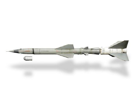 A rare Lavochkin V-760 with dummy nuclear warhead    1960  Titanium, stainless steel and aluminium    10.9 metres long    Thi