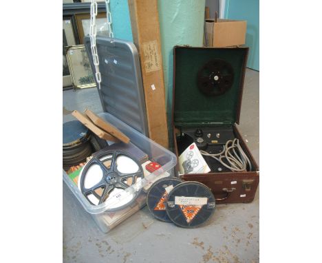 J. Lizars 'The Specto' projector in fitted case with operating instructions, together with 'The Hunter Nimrod' silver cine sc