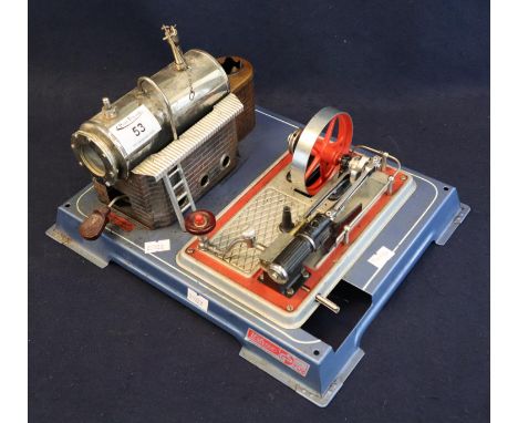 Wilesco German tin plate steam engine marked G.S.(B.P. 21% + VAT) 
