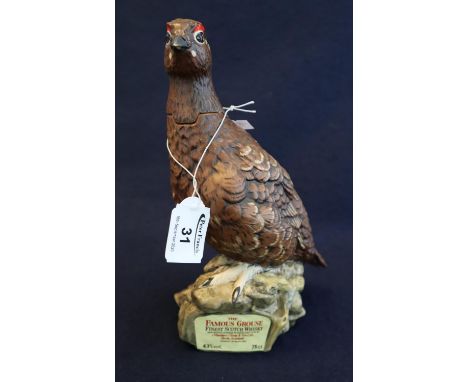 Royal Doulton 'Matthew Gloag & Son Ltd' 'The Famous Grouse' finest Scotch whisky liqueur bottle in the form of a grouse (empt