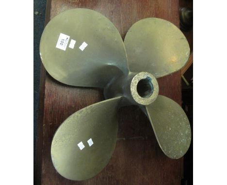A large bronze propeller (B.P. 21% + VAT) 