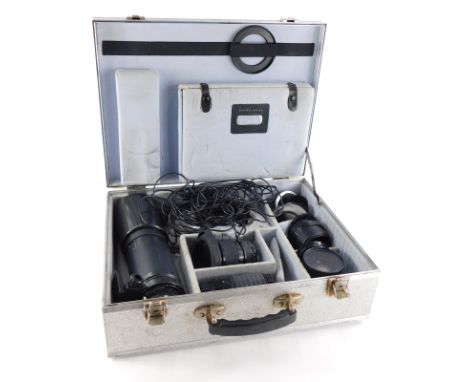 Various camera lenses, to include a Mamiya Macro A 120mm f4 Telephoto lens, a Mamiya 80mm f2.8 lens with polarising filter, a