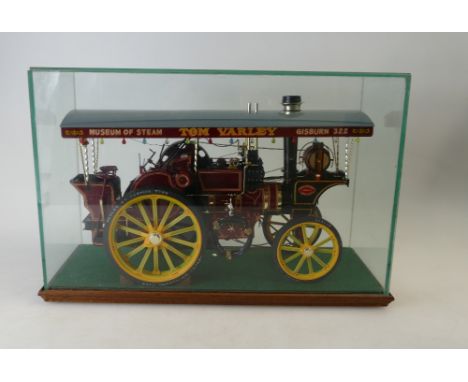 Model traction Engine, large size, in perspex display case 36 x14x 24cm